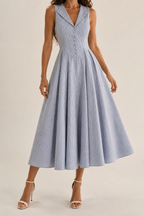 Bluebell Stripe Tailored Midi Dress,