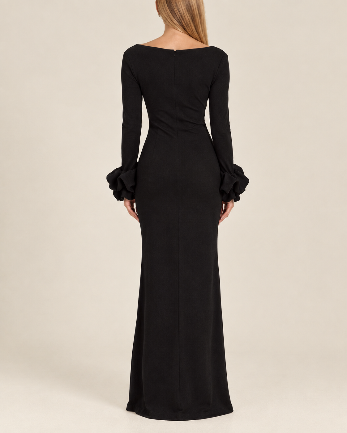 Noir Ruffle Luxe Gown