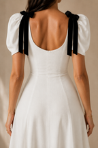 Élise Bow Sleeve Maxi Dress