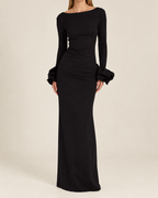 Noir Ruffle Luxe Gown