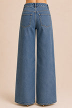 Celeste Pearl Wide-Leg Jeans