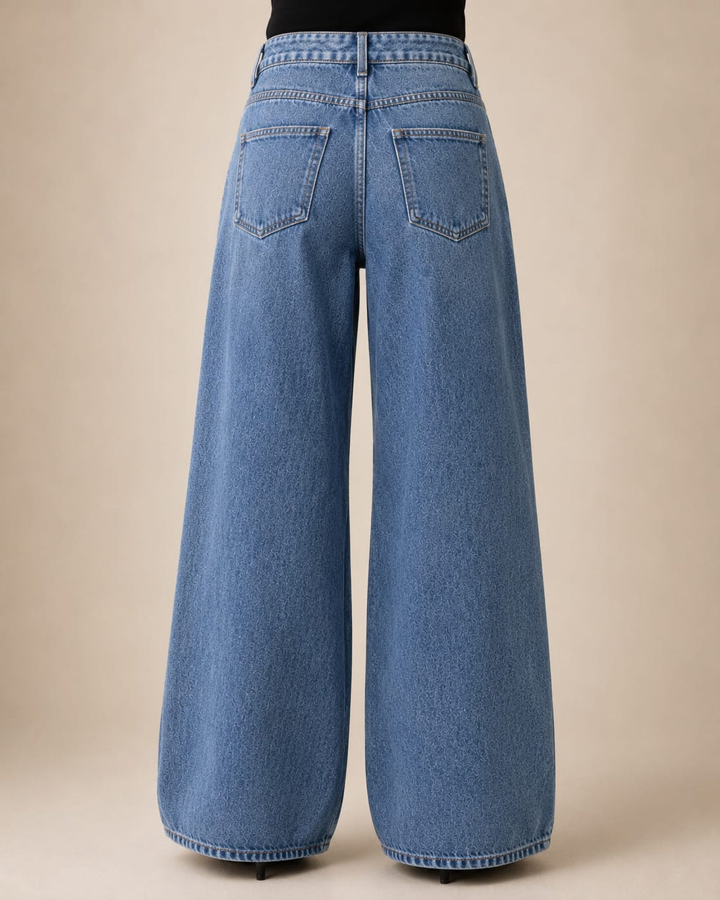 Luna Pearl Wide-Leg Jeans