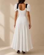 Élise Bow Sleeve Maxi Dress
