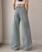 Pearl Dust Wide Leg Jeans