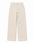 Ivory Wide Leg Denim