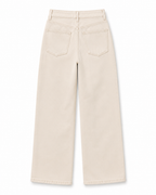 Ivory Wide Leg Denim