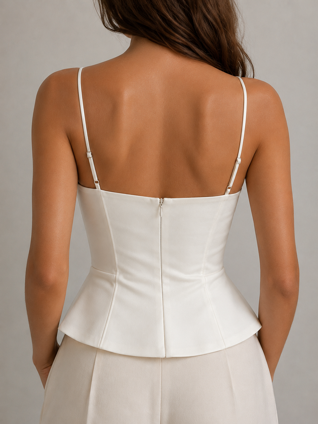 Women's Petal Bustier Peplum Top