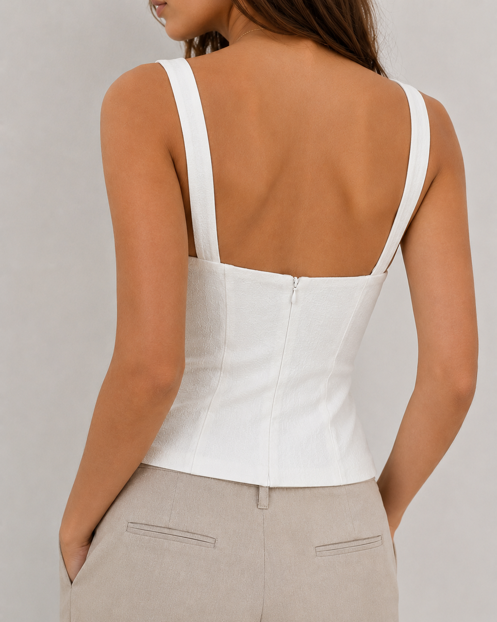 Women's Cut-Out Bustier Top