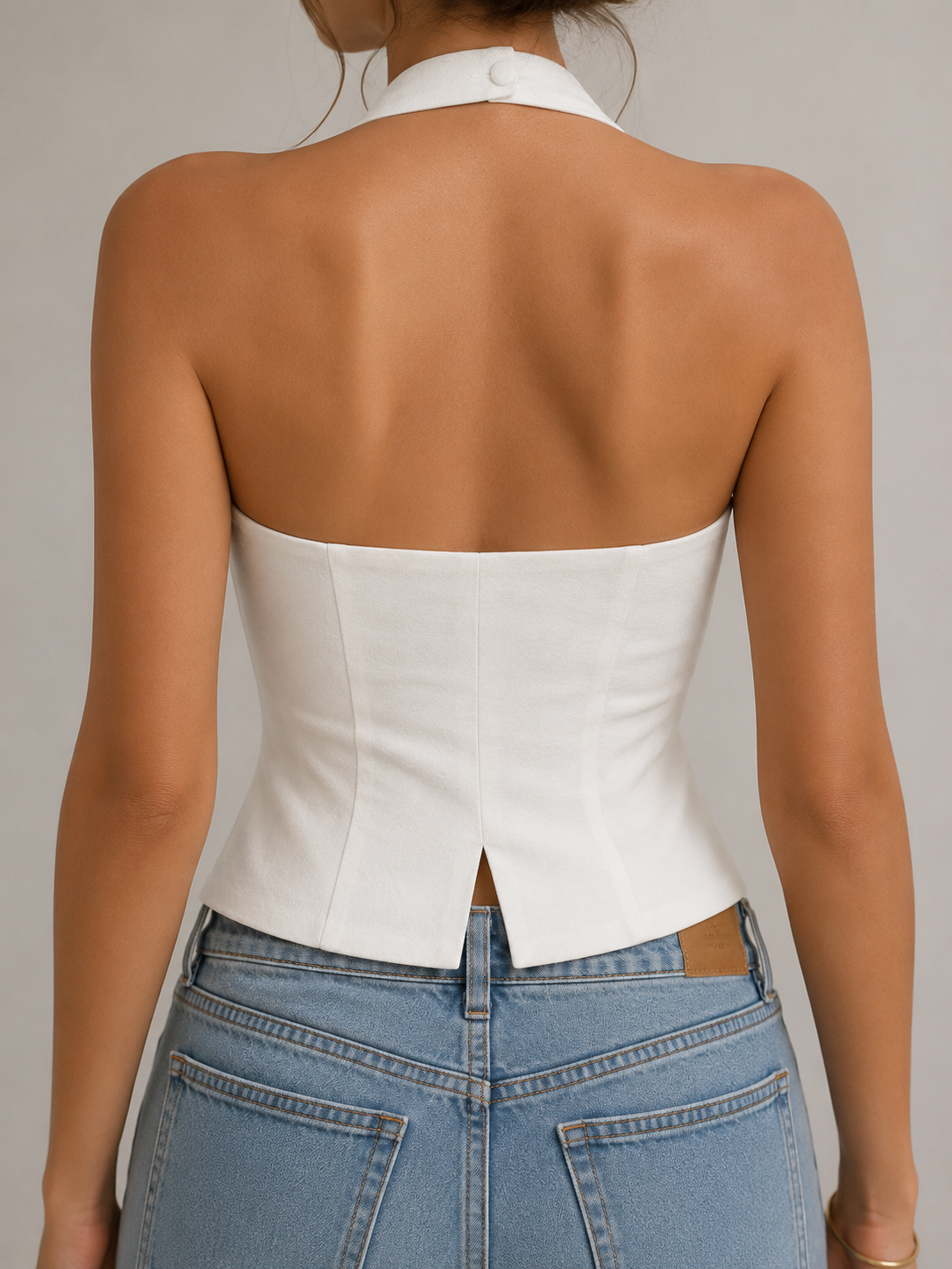 Women's Halter Waistcoat Top
