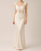 Ivory Tailored Maxi Set