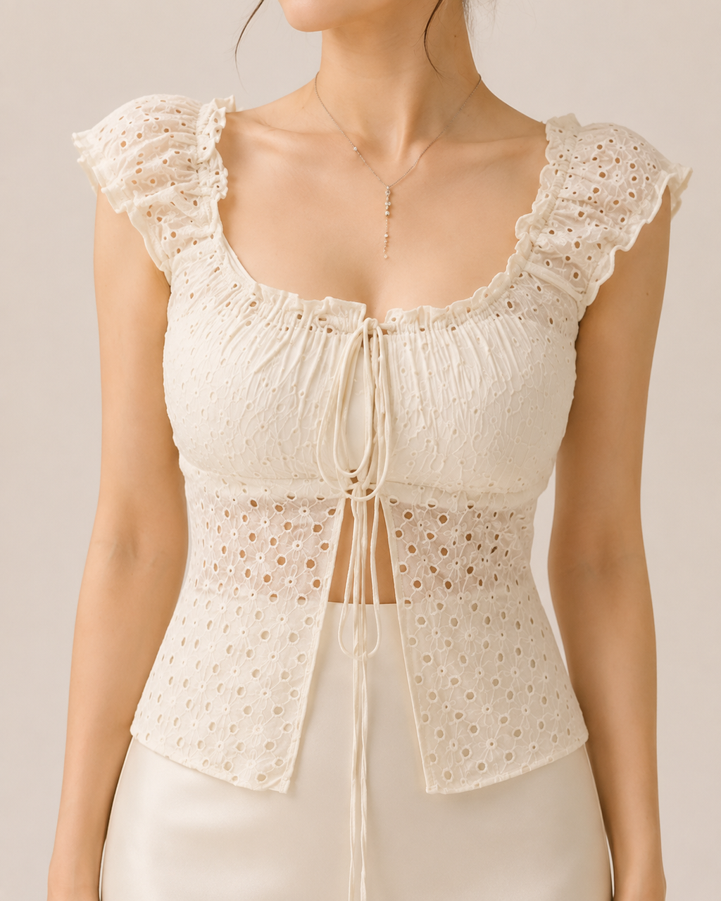 Ivory Tailored Maxi Set