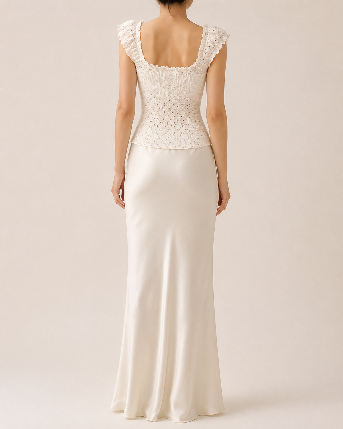 Ivory Tailored Maxi Set