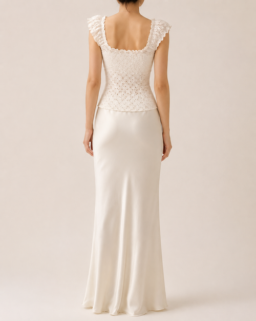 Ivory Tailored Maxi Set